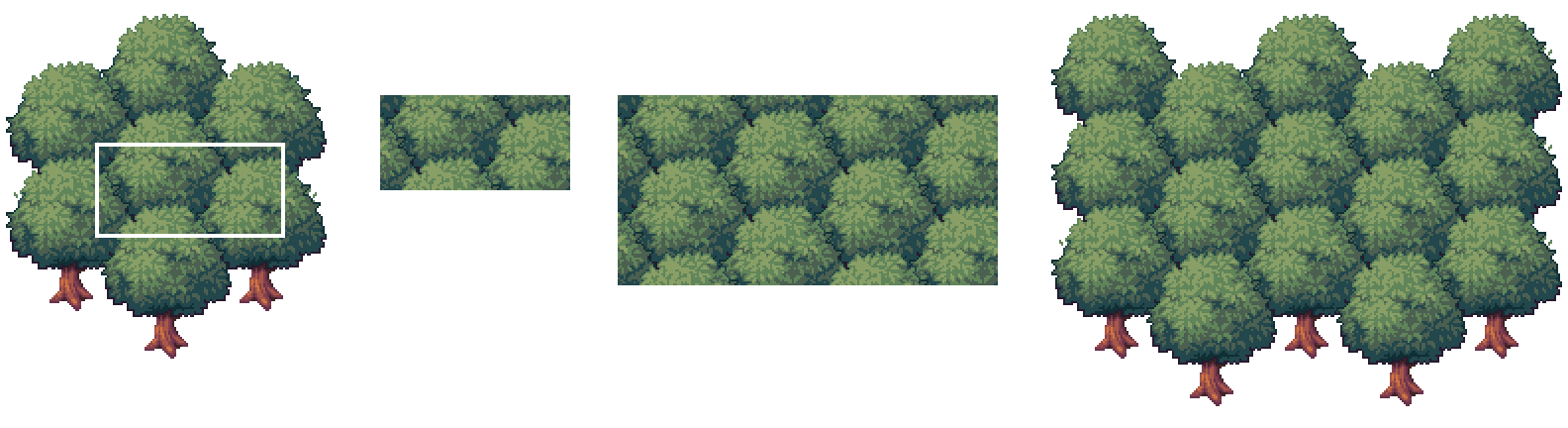 example of how to make repeating trees